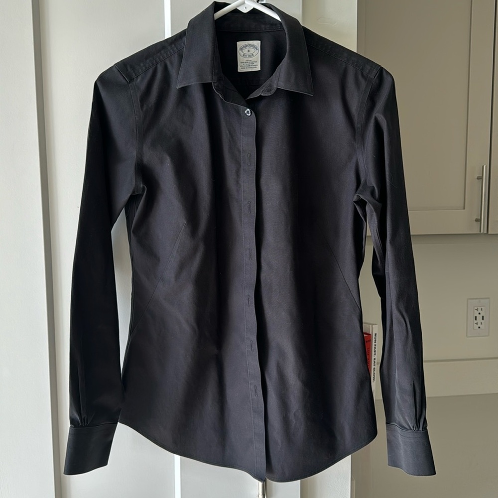 Brooks Brothers Fitted Non-Iron Stretch Long-Sleeve Blouse